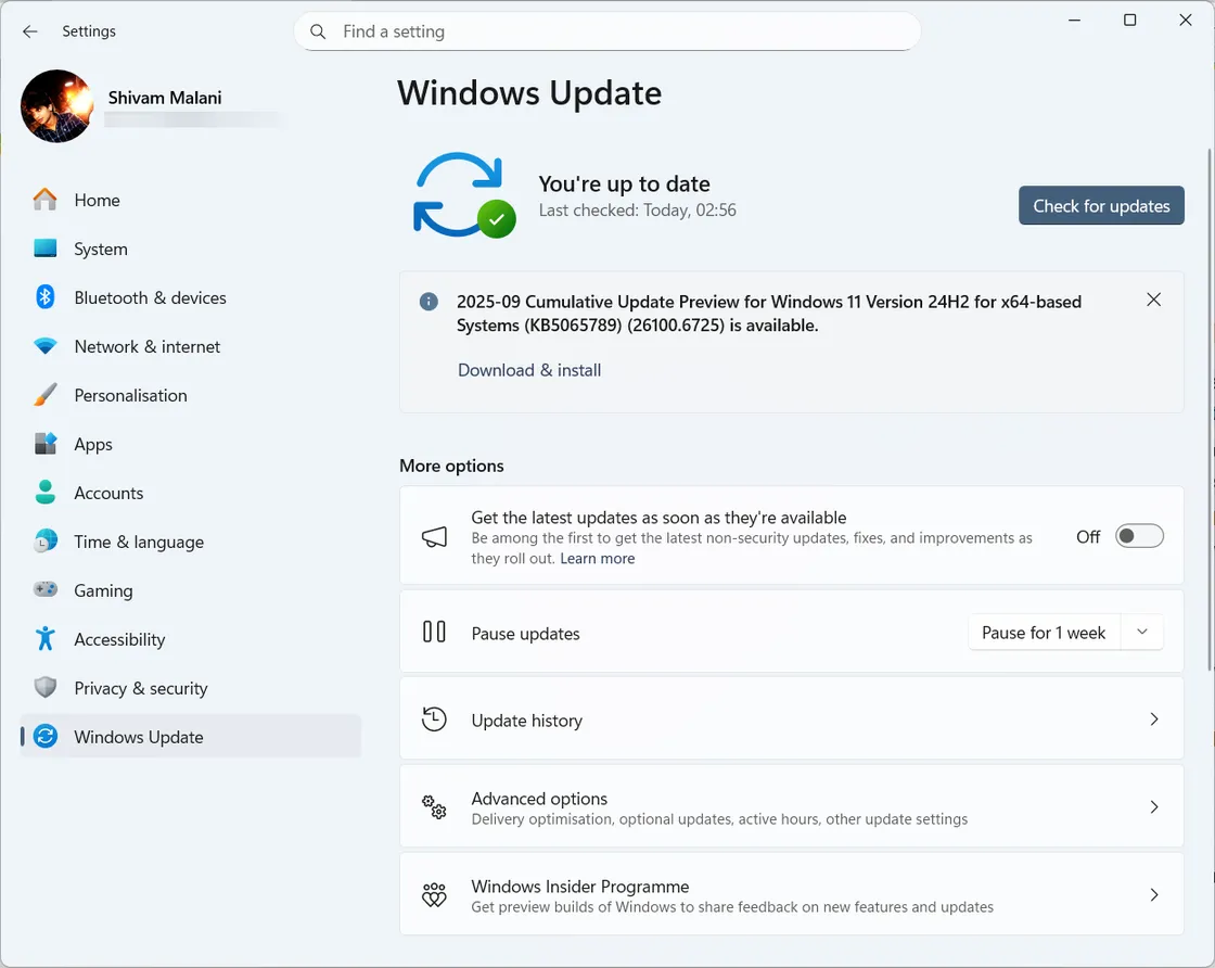 Windows 11 KB5065789 (24H2/25H2) — AI actions, gaming and Hello fixes