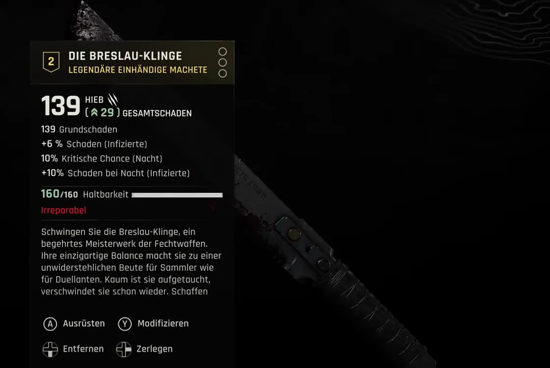 Dying Light: The Beast — Get the Breslau Blade ‘Statue Sword’