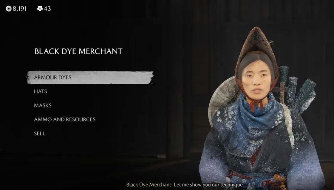 Ghost of Yotei dye merchants — locations, unlocks, and prices
