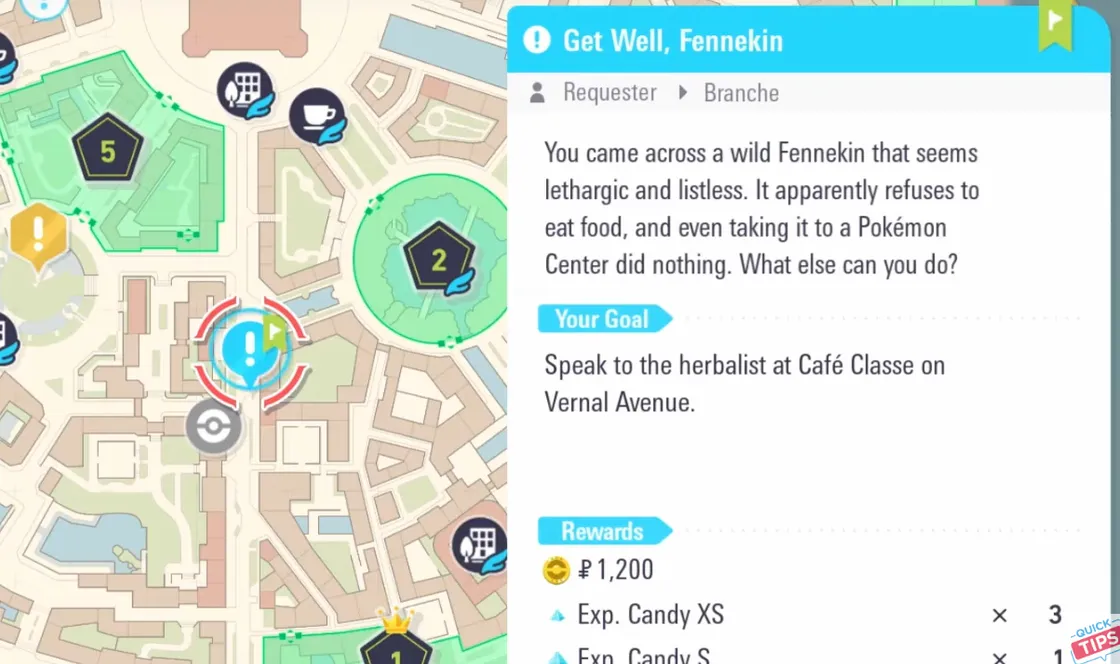Get Well, Fennekin walkthrough and rewards (Pokémon Legends: Z‑A)