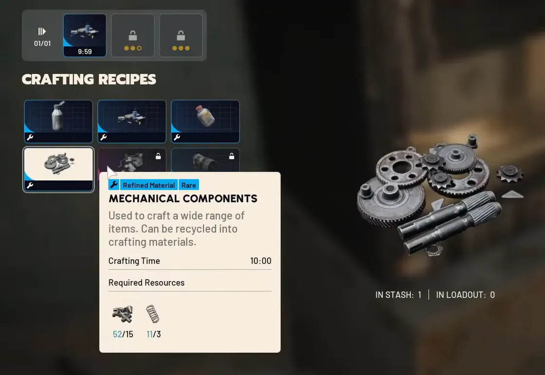 ARC Raiders mechanical components — where to find, craft, and use