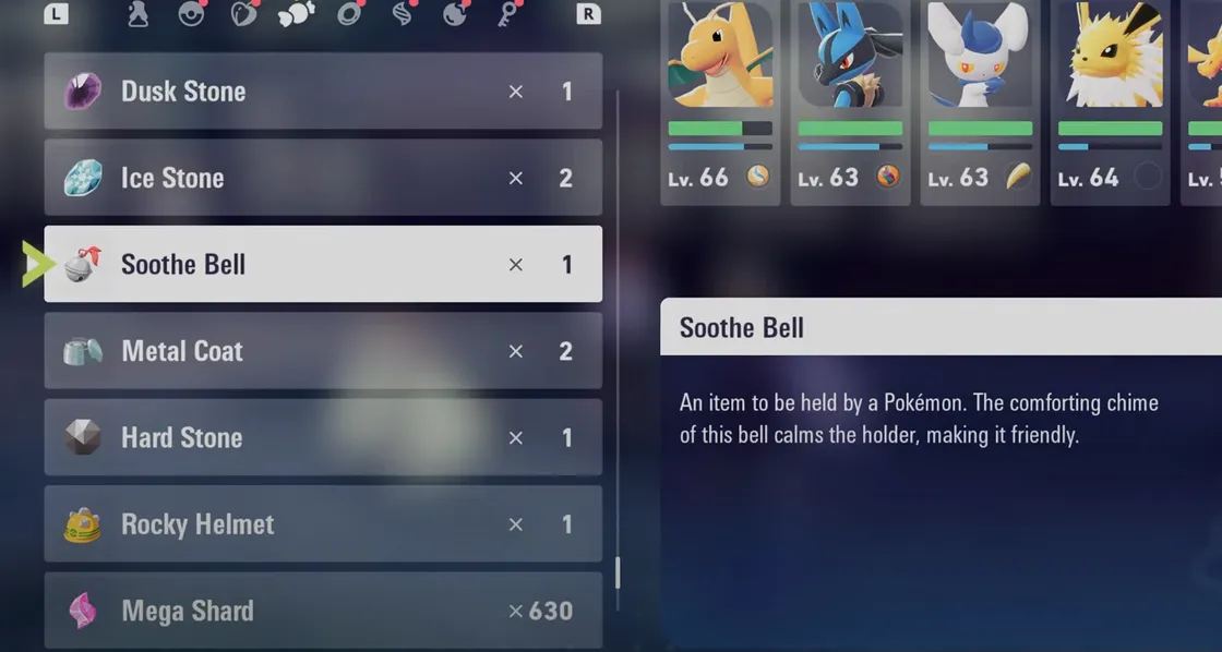 Pokémon Legends: Z‑A Soothe Bell — unlock steps, location, and uses