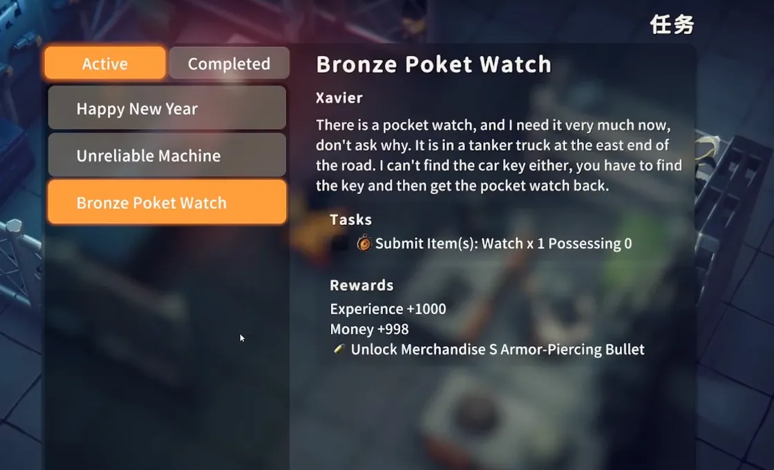 Escape From Duckov — Bronze Pocket Watch quest location and rewards