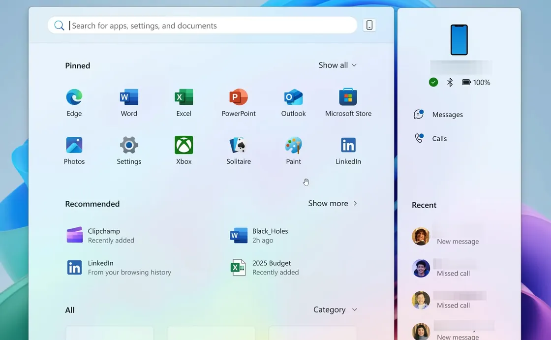 Windows 11 KB5067036 (Nov 2025 preview) brings a new Start menu