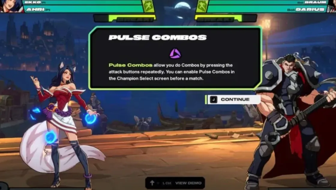 2XKO — Disable Pulse Combo (auto combos) from settings or champ select