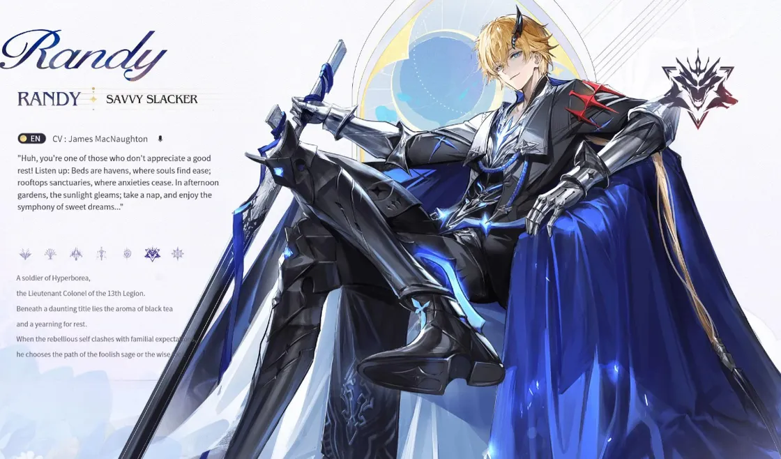 Randy in Duet Night Abyss - How the shield anchor plays