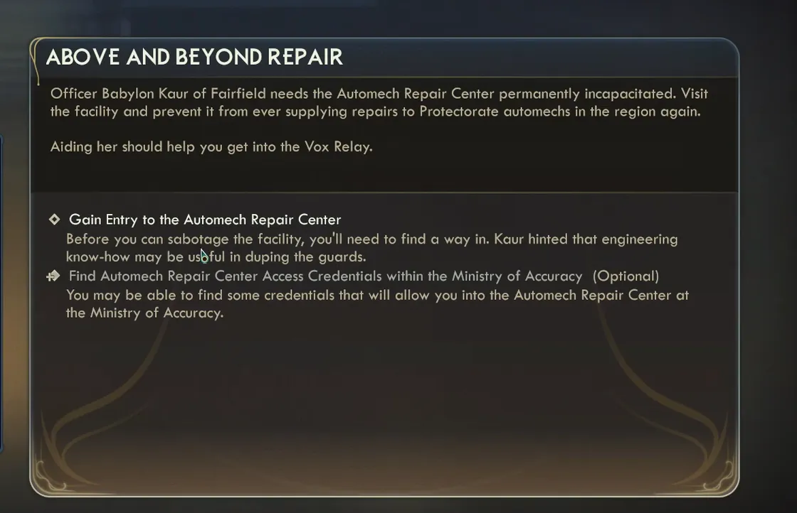 The Outer Worlds 2 — Above and Beyond Repair walkthrough and outcomes