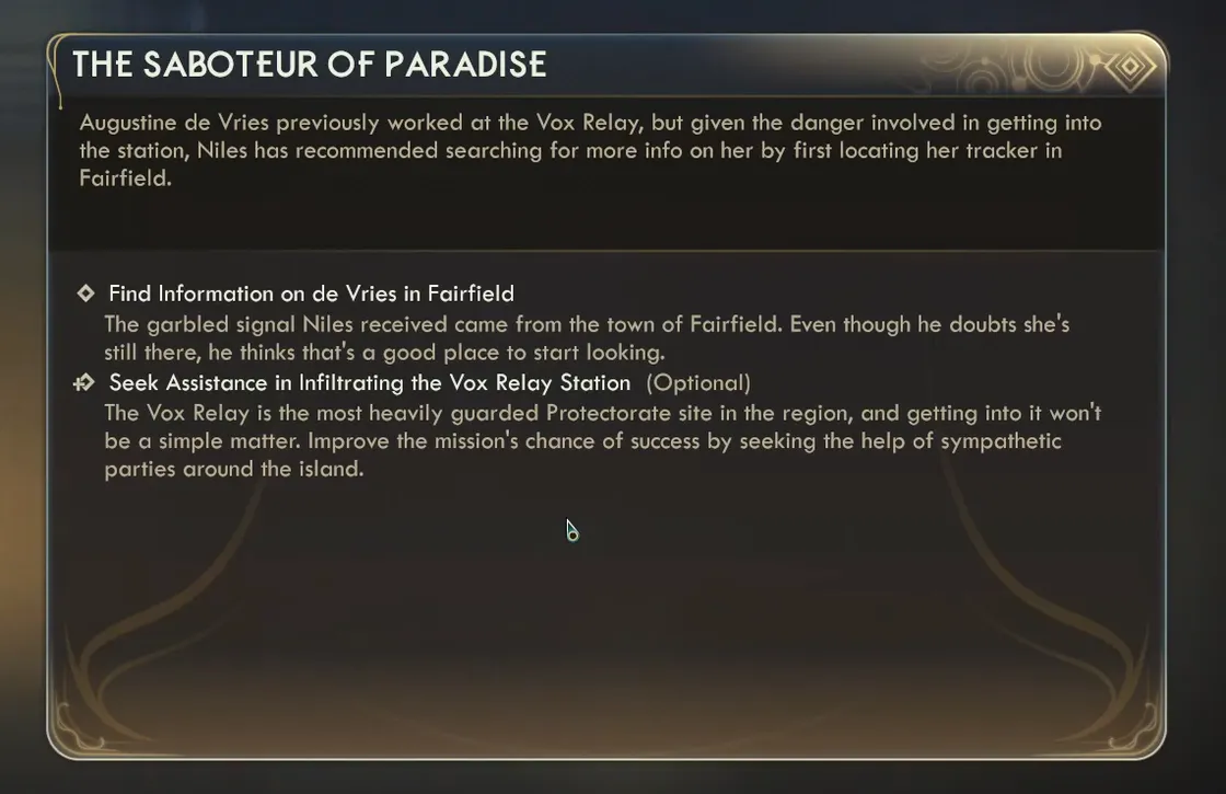 The Outer Worlds 2: The Saboteur of Paradise — all viable Vox Relay paths and outcomes