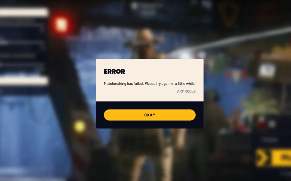 ARC Raiders ARMR0002 matchmaking error — what it means and fixes