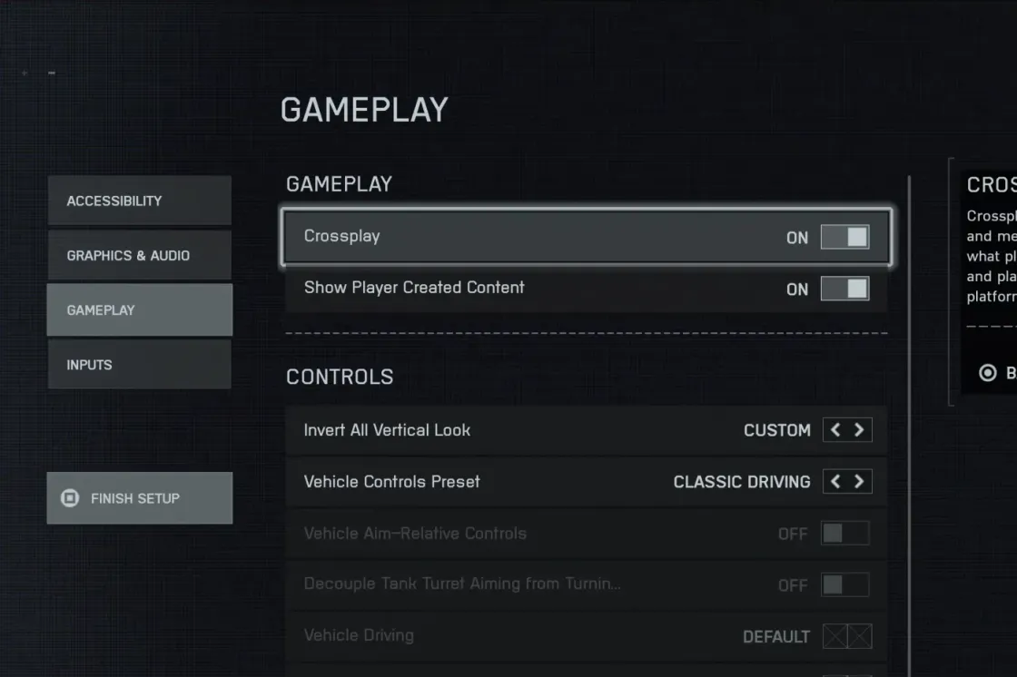 Battlefield 6 crossplay off — PS5 and Xbox steps, PC limitations
