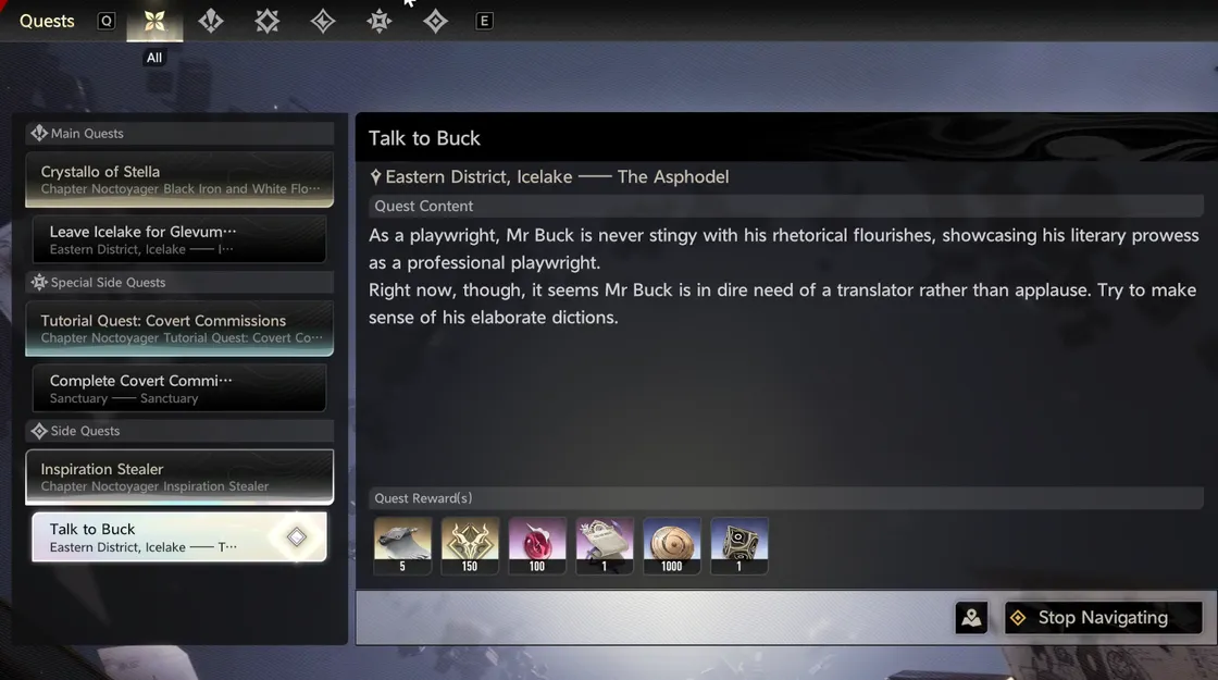 Duet Night Abyss — Inspiration Stealer side quest guide and rewards