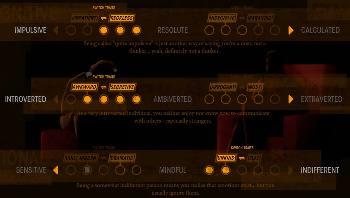 Rue Valley traits and personality points — builds, switches, limits