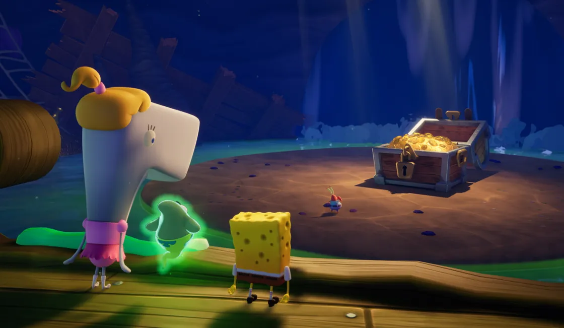 SpongeBob SquarePants: Titans of the Tide TV locations and The Wisdom trophy