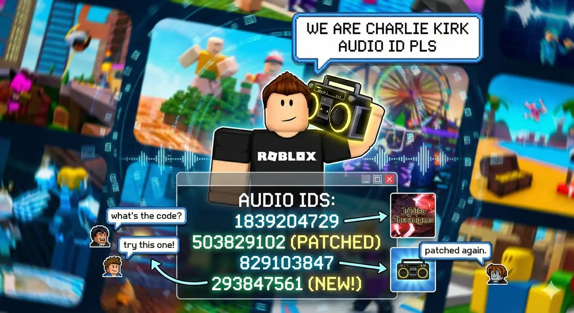 Why “We Are Charlie Kirk” Has So Many Roblox Audio IDs Right Now