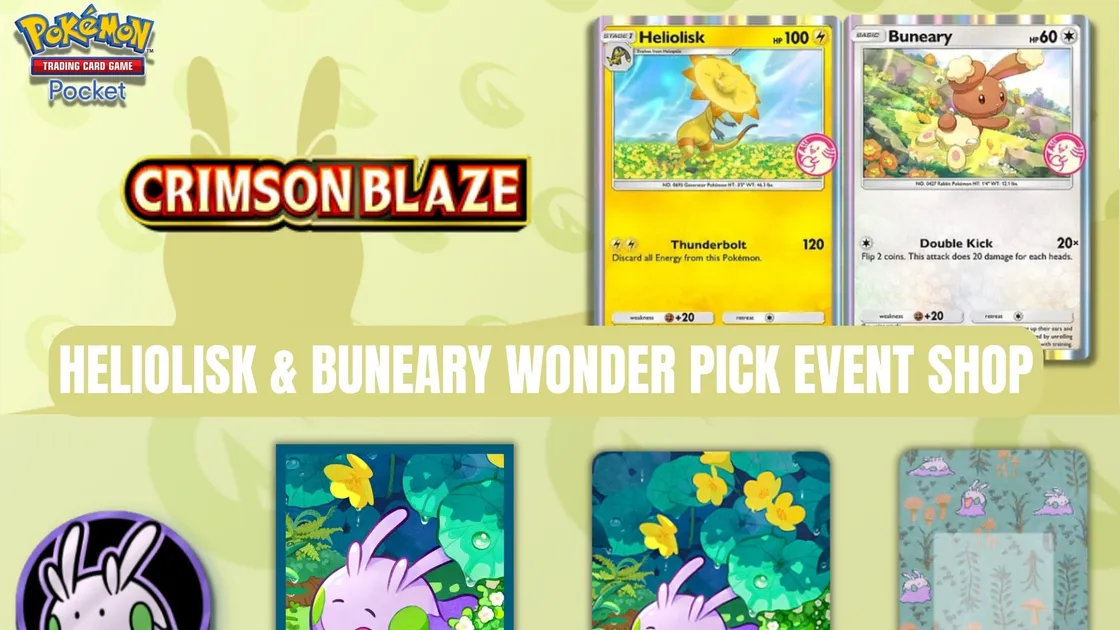 Pokémon TCG Pocket Heliolisk & Buneary Wonder Pick event guide