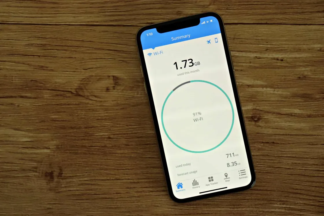 How to check WiFi usage on iPhone