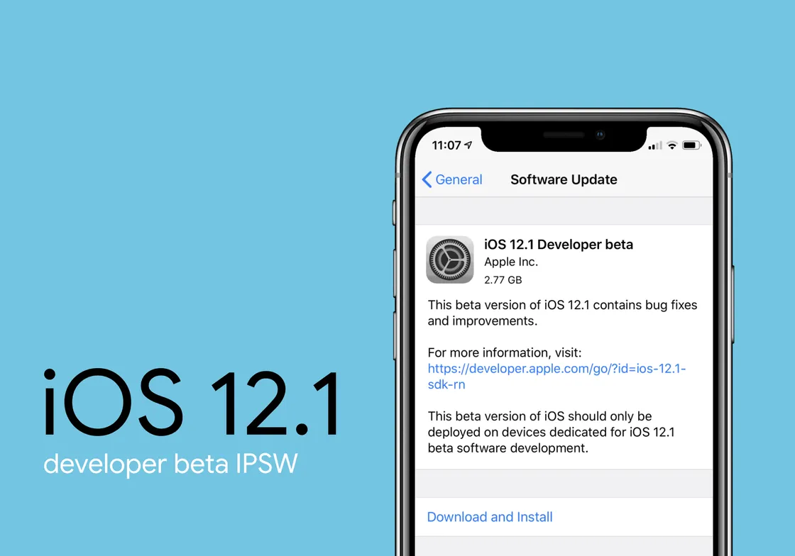 Download iOS 12.1 beta 5 IPSW Firmware files