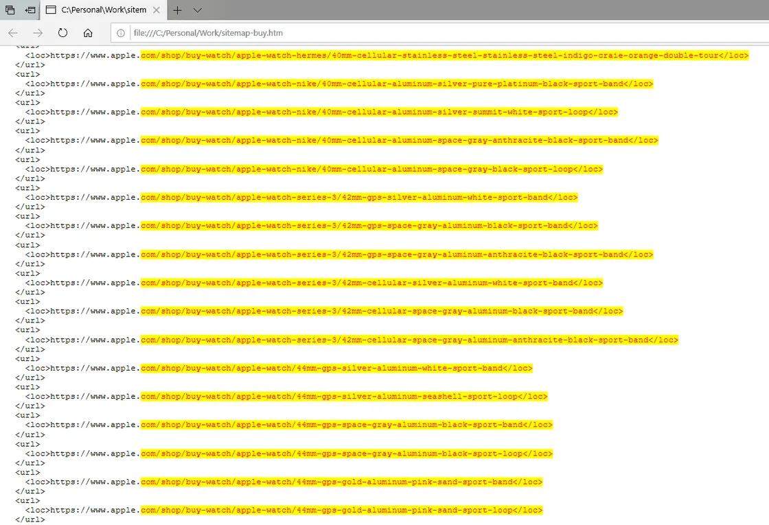 Apple Shop sitemap confirms new Apple Watch will come in 40mm and 44mm sizes