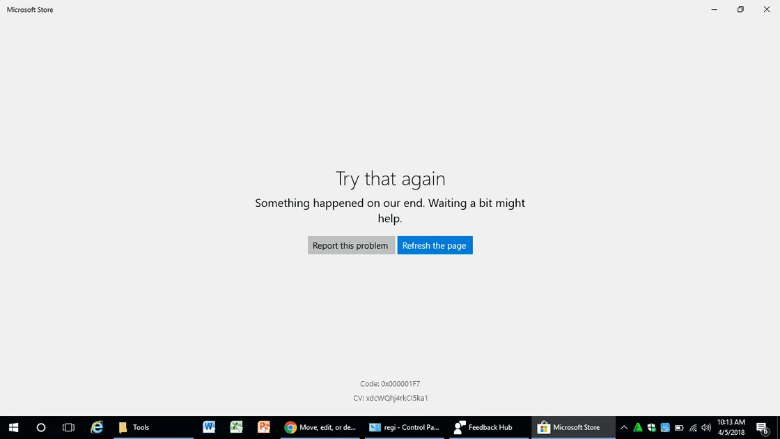 FIX: Error 0x000001F7 in Microsoft Store on Windows 10