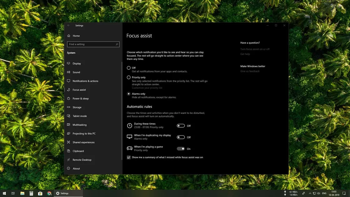 How to Set Up and Use Focus Assist in Windows 10