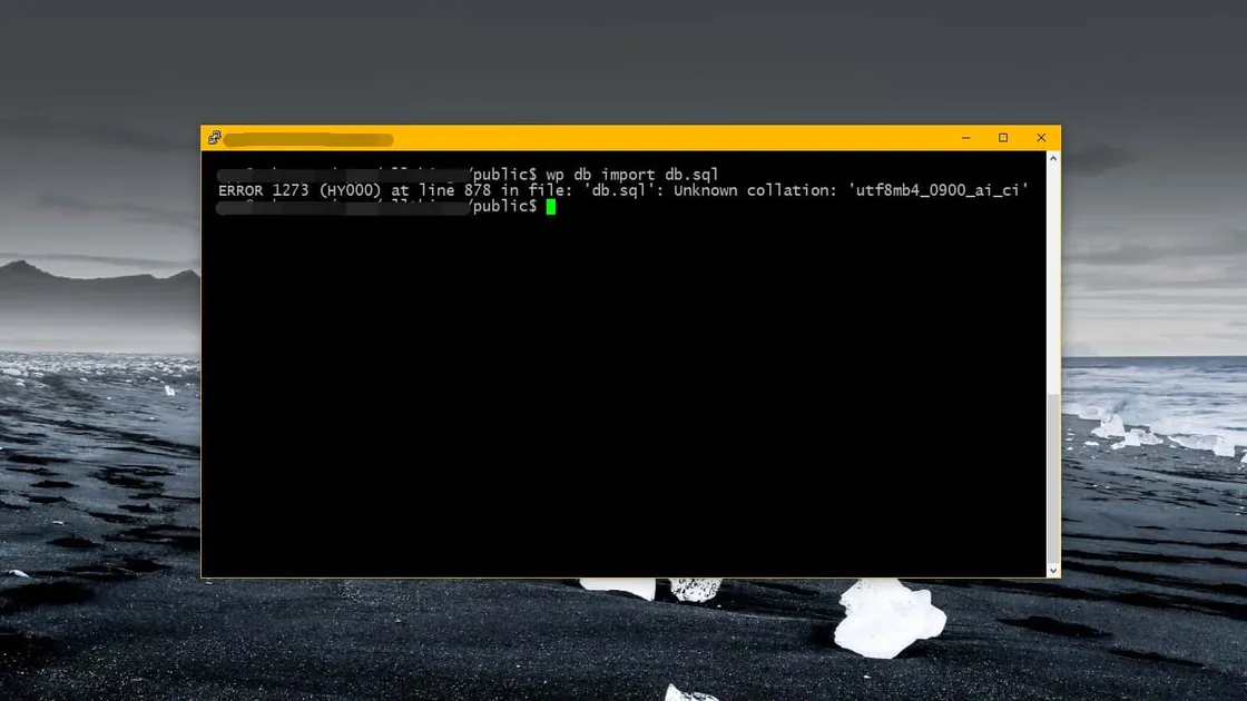 How to Fix “utf8mb4_0900_ai_ci” Collation Error when Importing WordPress Database