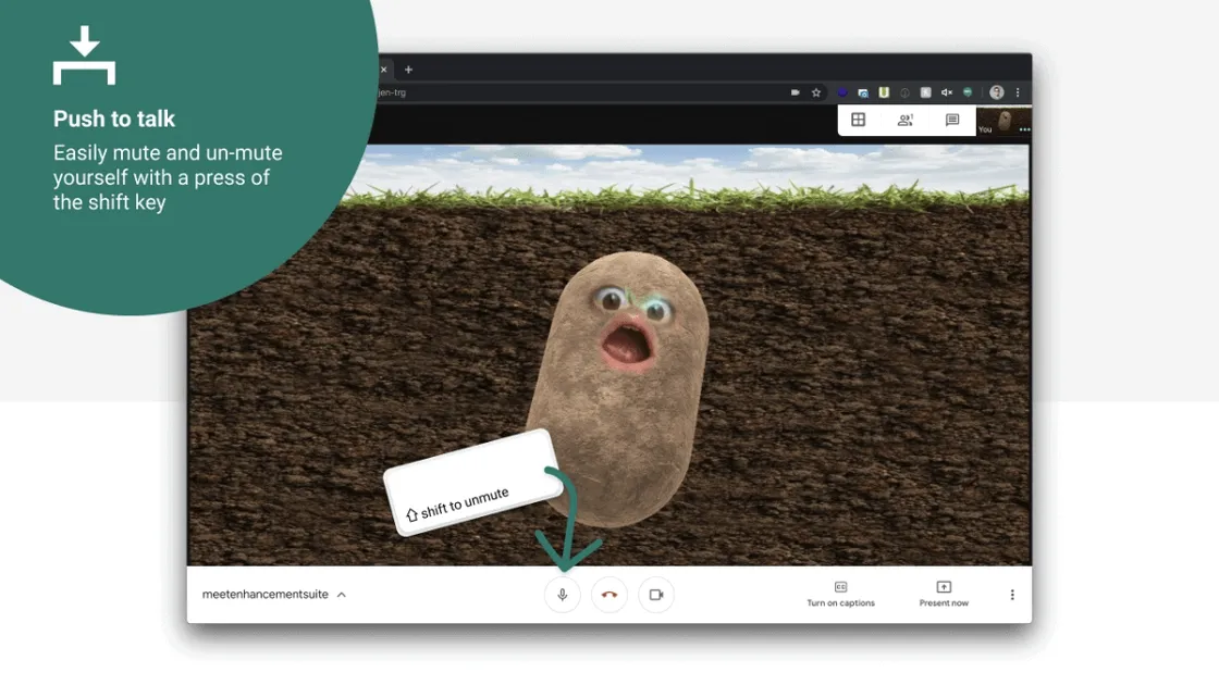How to Get Push to Talk in Google Meet