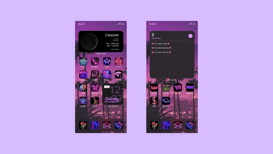 iOS 14 Aesthetic Home Screen Ideas for iPhone