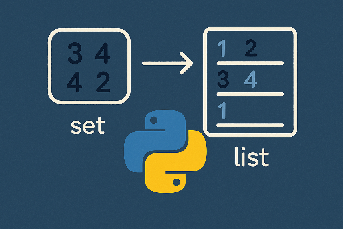 How to Convert a Set to a List in Python