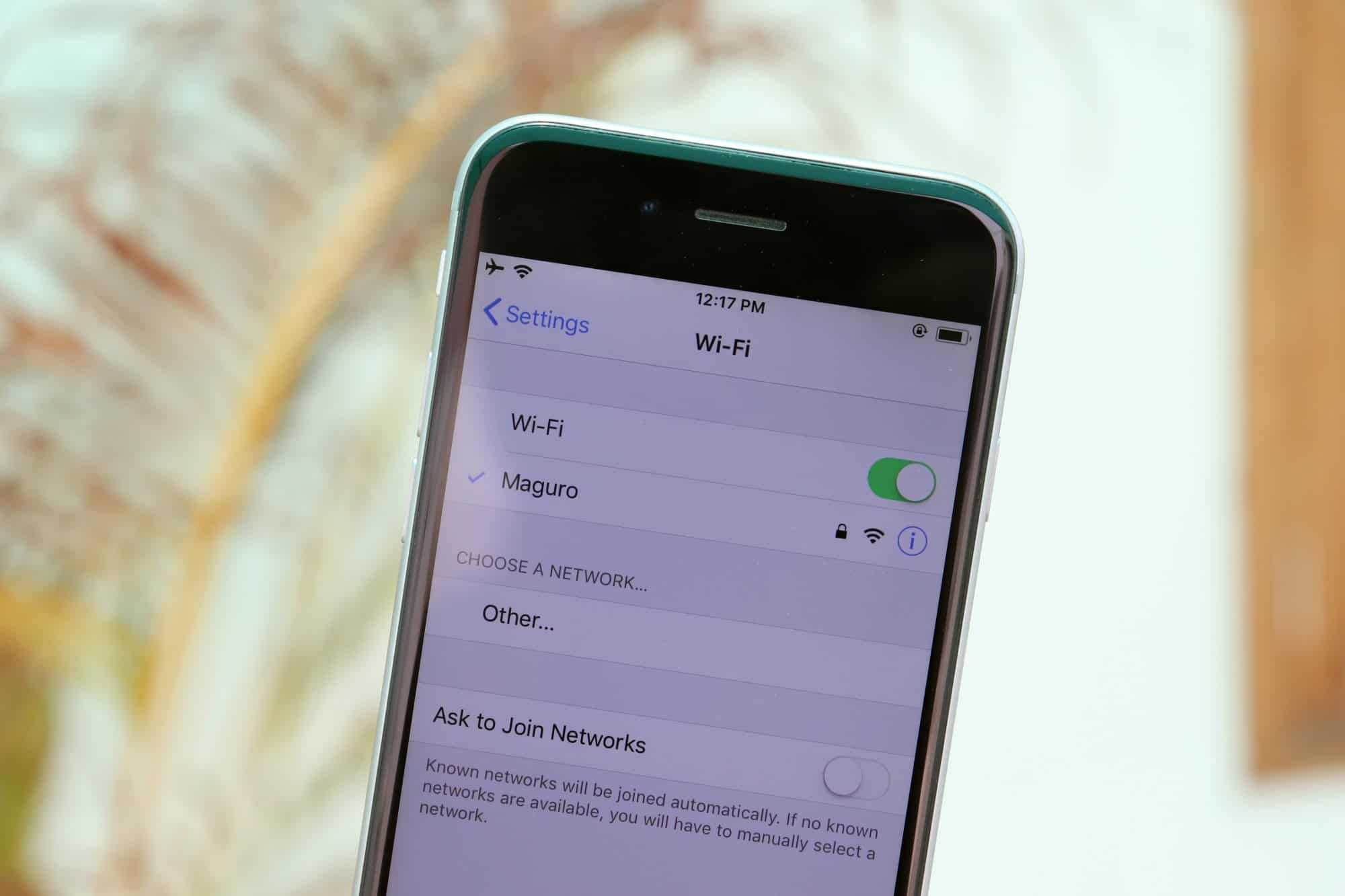 how to add trusted wifi on iphone