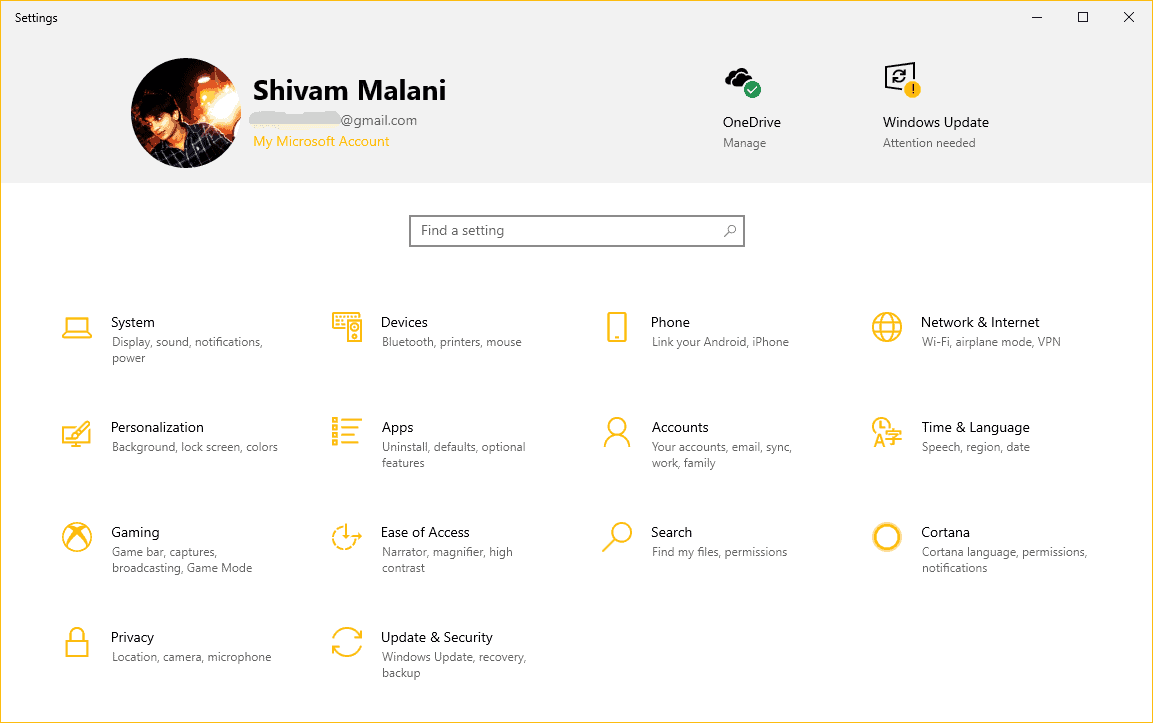 How to Enable Settings Header Design in Windows 10 1903