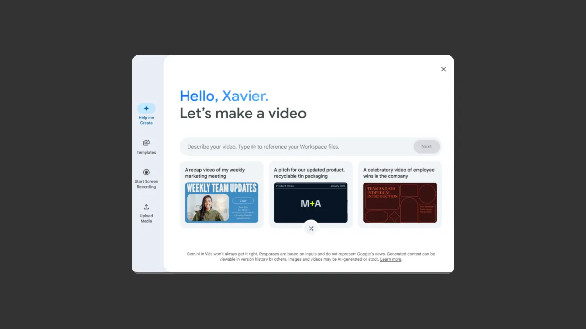 Google Announces Vids, a new AI-Powered App for Video Creation