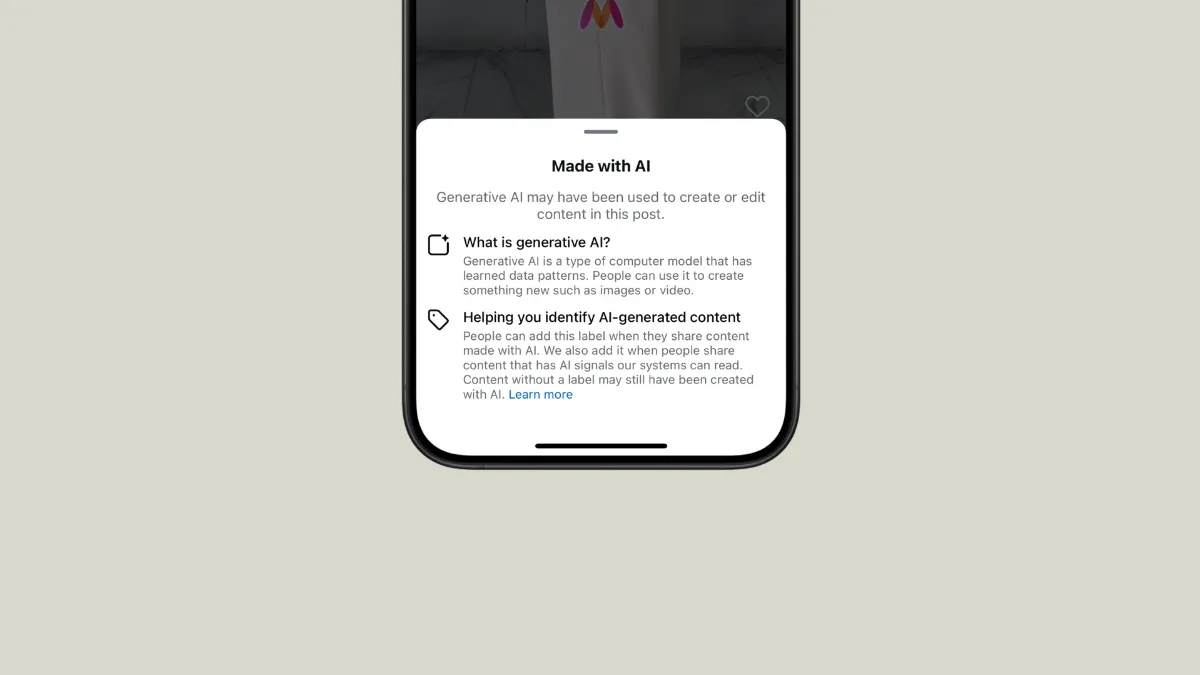 How to remove the 'Made with AI'/ 'AI Info' tag on Instagram