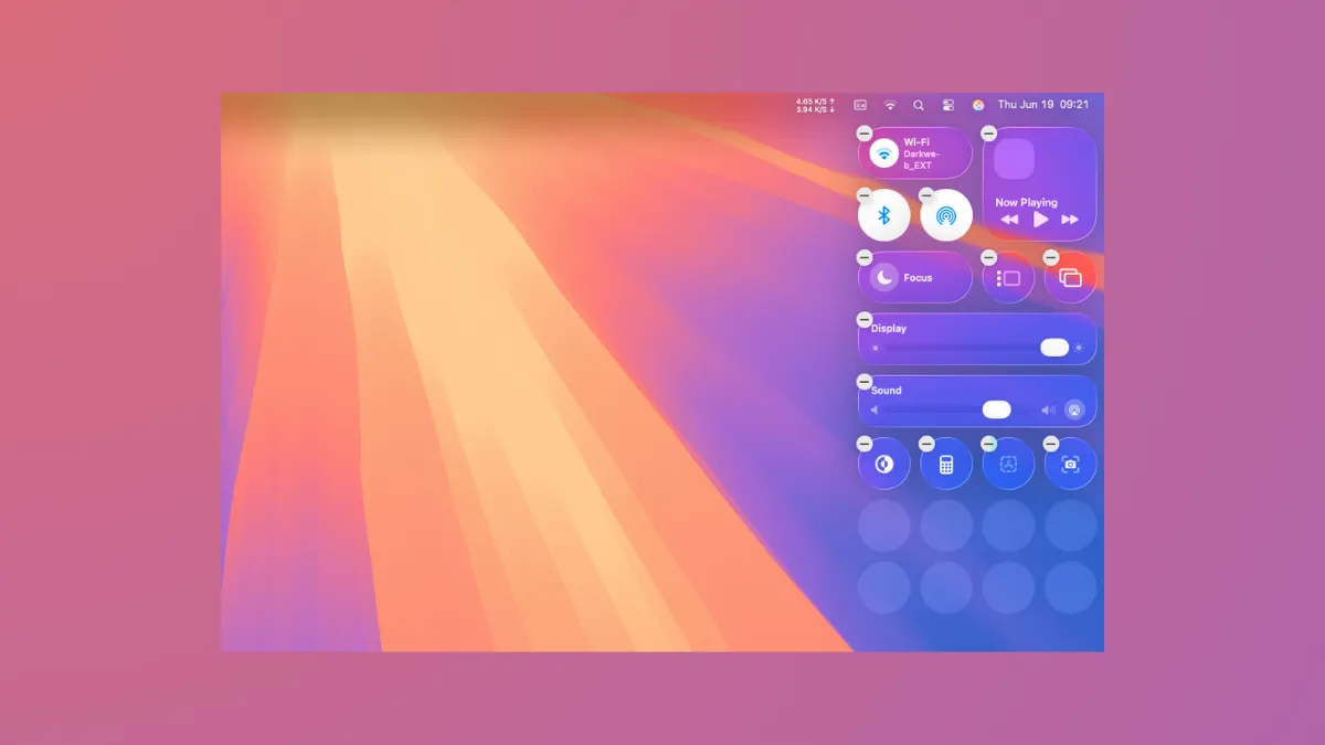 Use the New Control Center Features in macOS 26 Tahoe