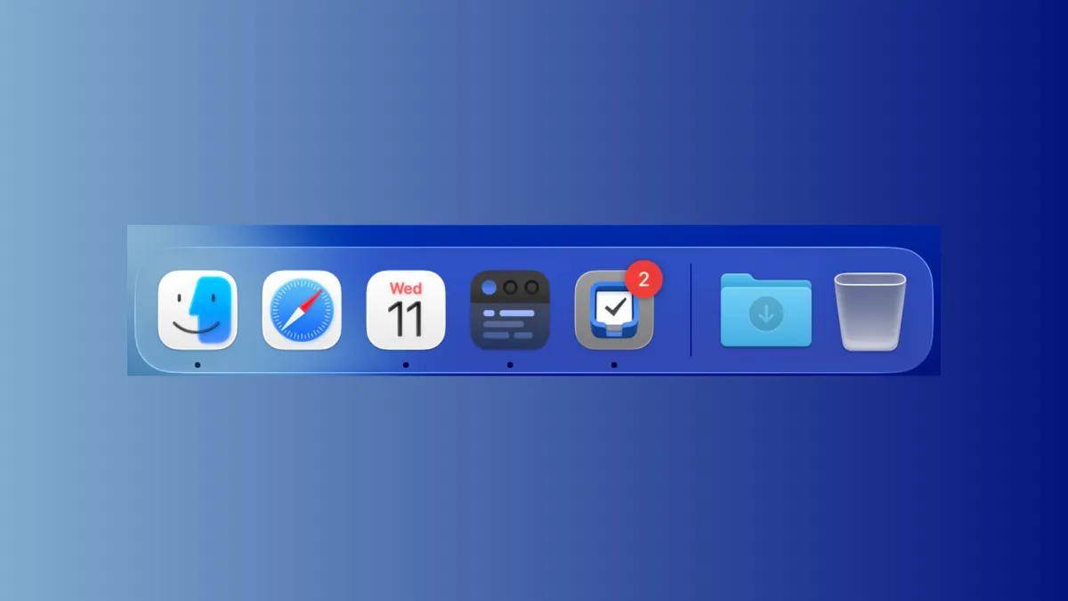 Adjust Recent Apps Display in the Dock on macOS 26 Tahoe
