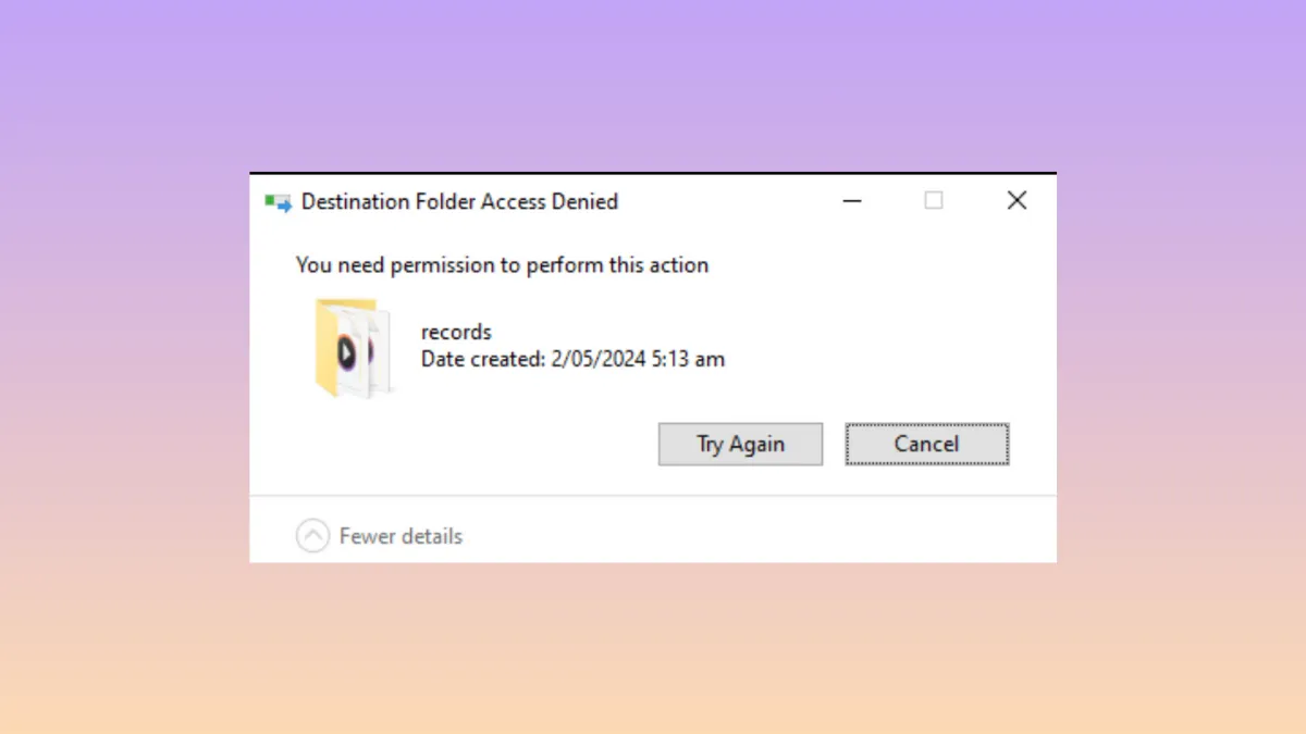 How to Remove "You Need Permission to Perform This Action" Message in Windows 11