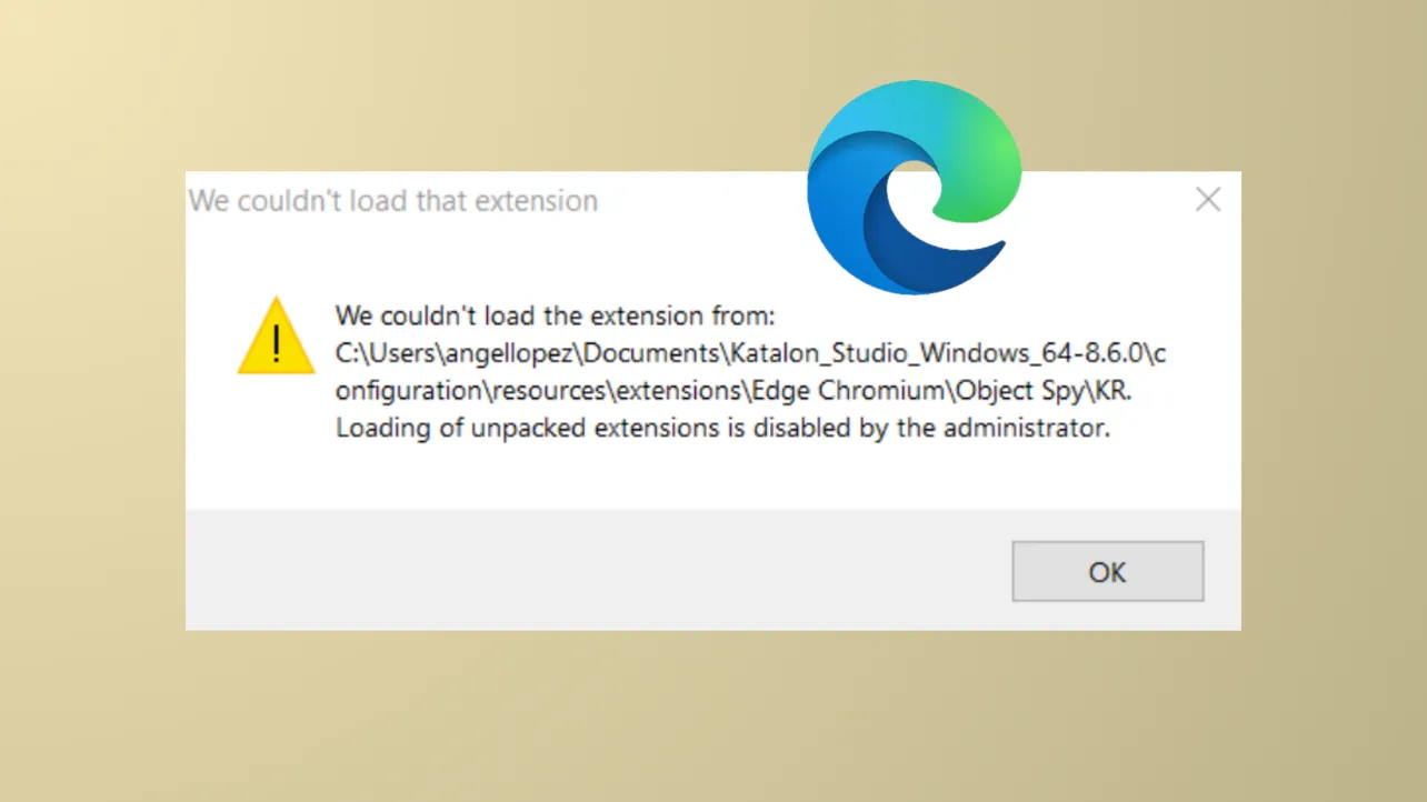 How to Fix "We Couldn't Load This Extension" Error in Microsoft Edge