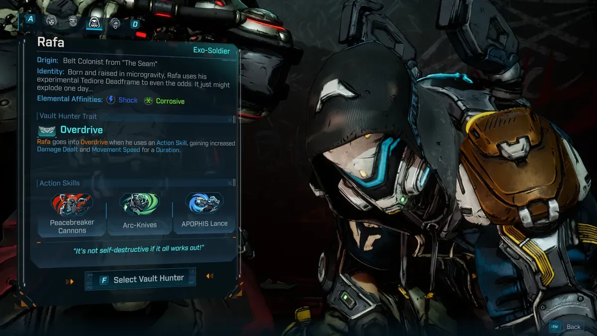 Borderlands 4’s best Rafa build doesn’t require firing a gun