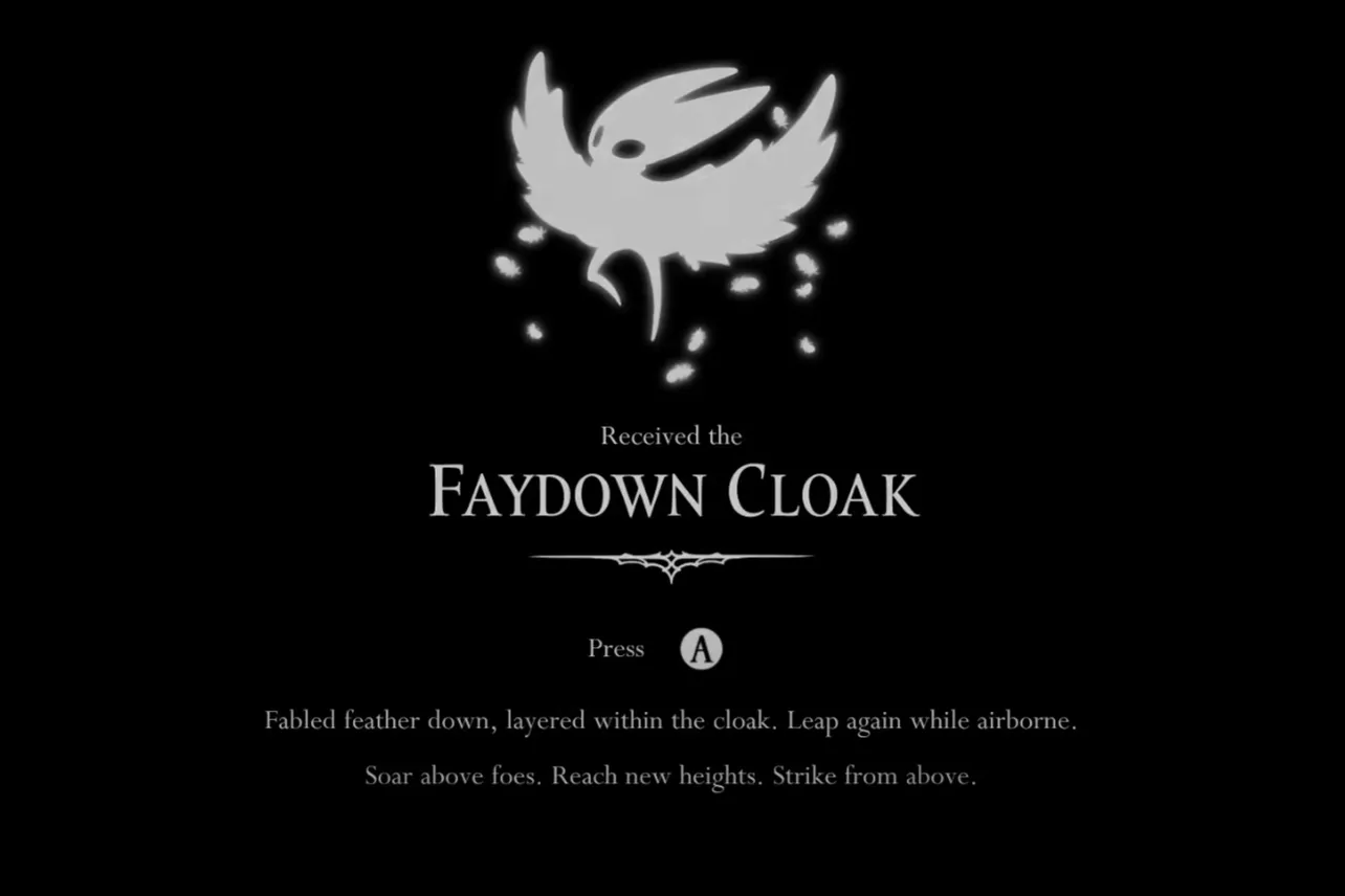 Hollow Knight: Silksong — Double Jump (Faydown Cloak) location and requirements