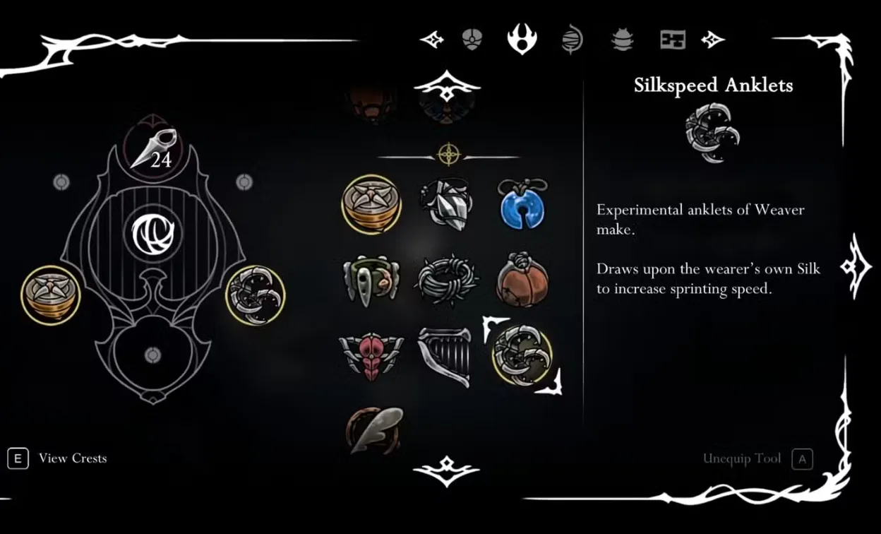 Hollow Knight: Silksong — Silkspeed Anklets location and use