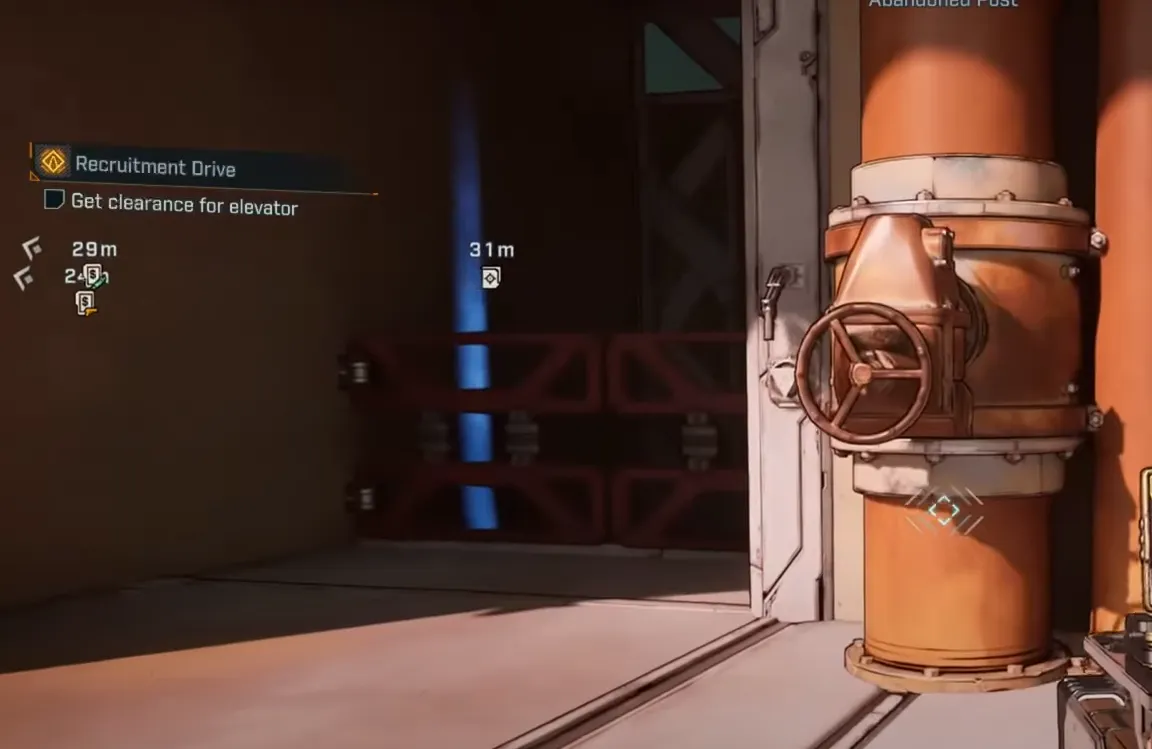 Borderlands 4 — Get elevator clearance in Recruitment Drive