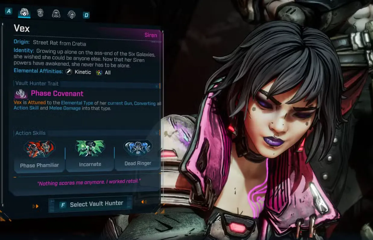 Borderlands 4 Vex builds — the strongest endgame and best leveling paths