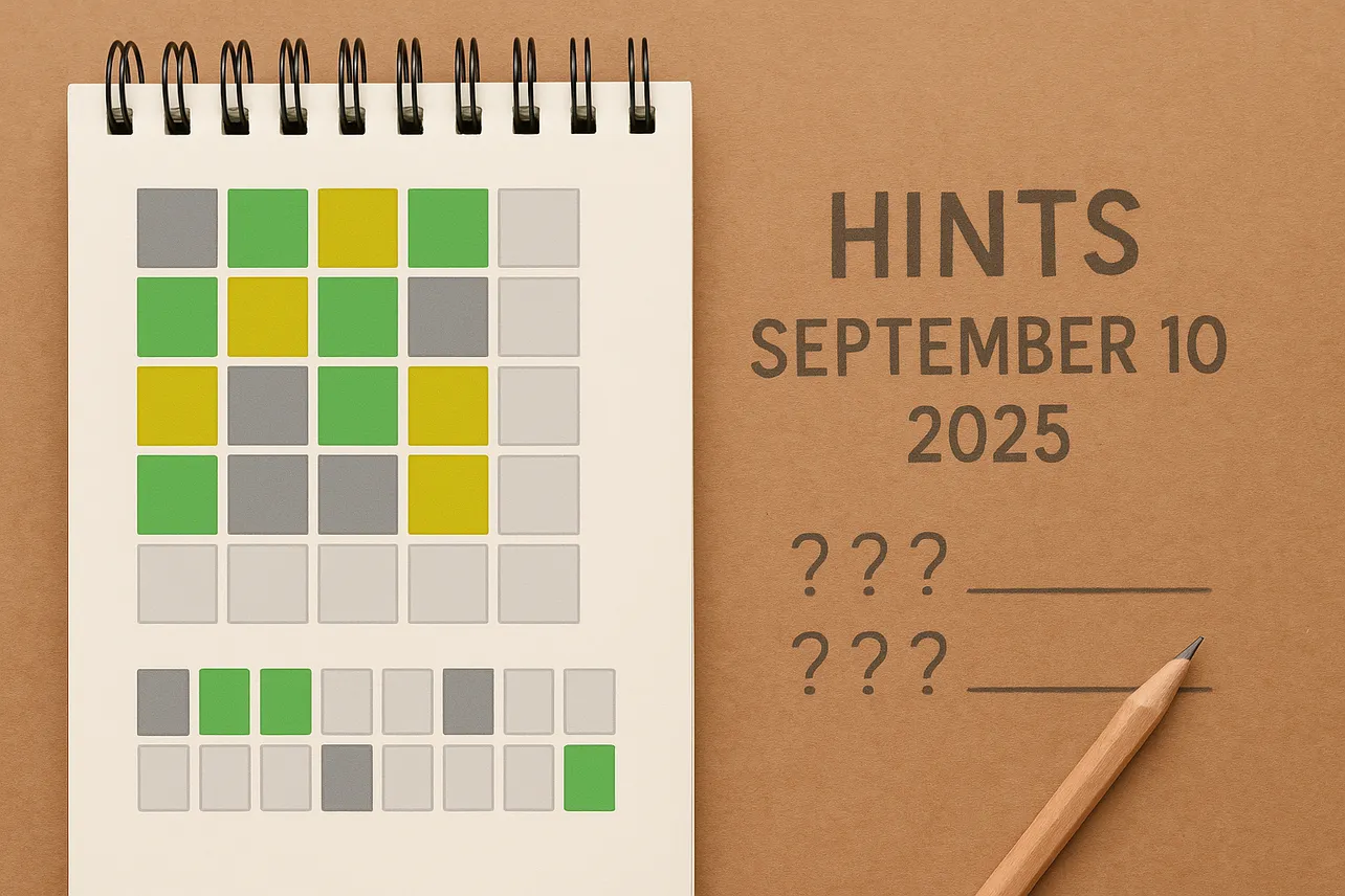 Wordle #1544 hints and answer (September 10, 2025)