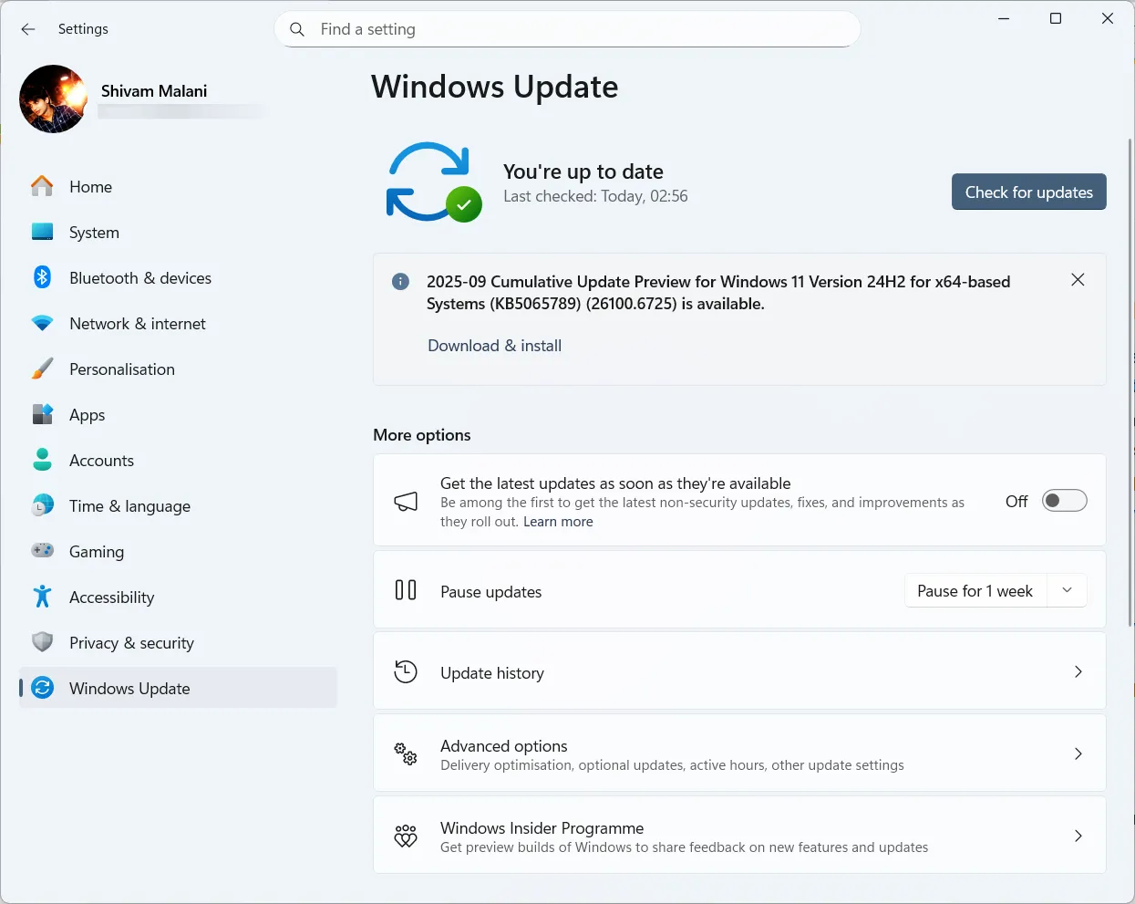 Windows 11 KB5065789 (24H2/25H2) — AI actions, gaming and Hello fixes