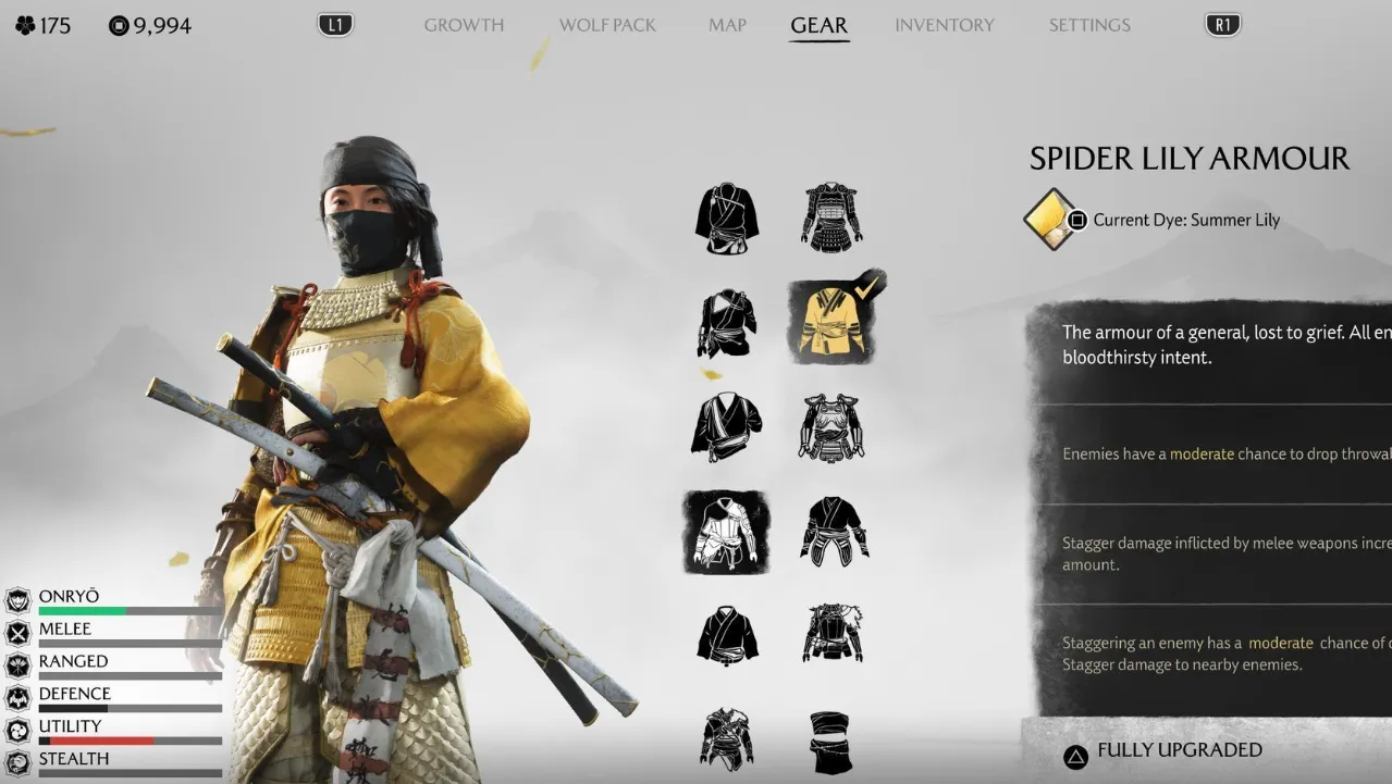 Ghost of Yotei armor — where to find every set