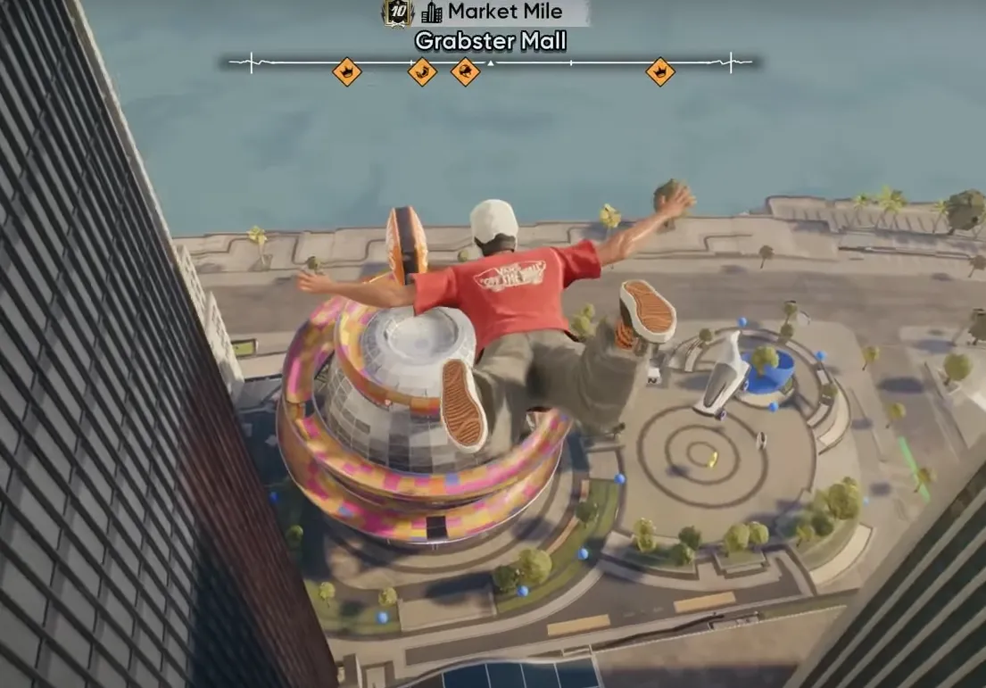 Skate 4 — Perform grabs on The O.R.B. (location and fast method)