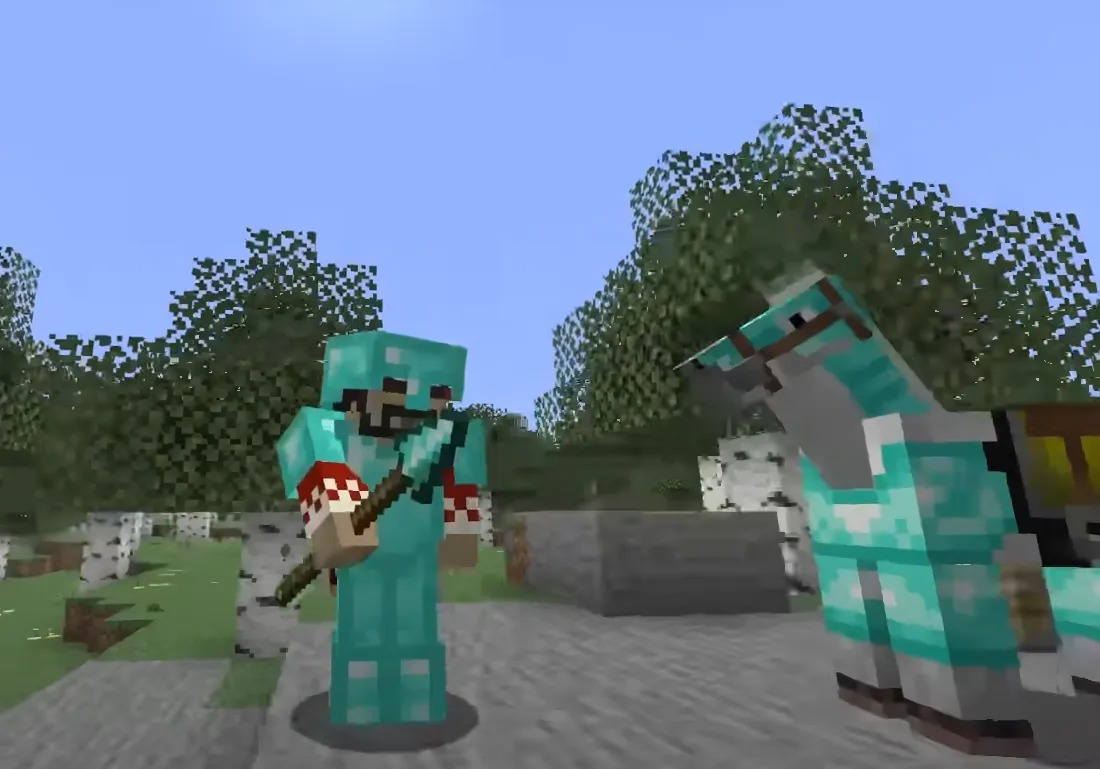 Minecraft’s spear: play it now in Java snapshots, full update this holiday
