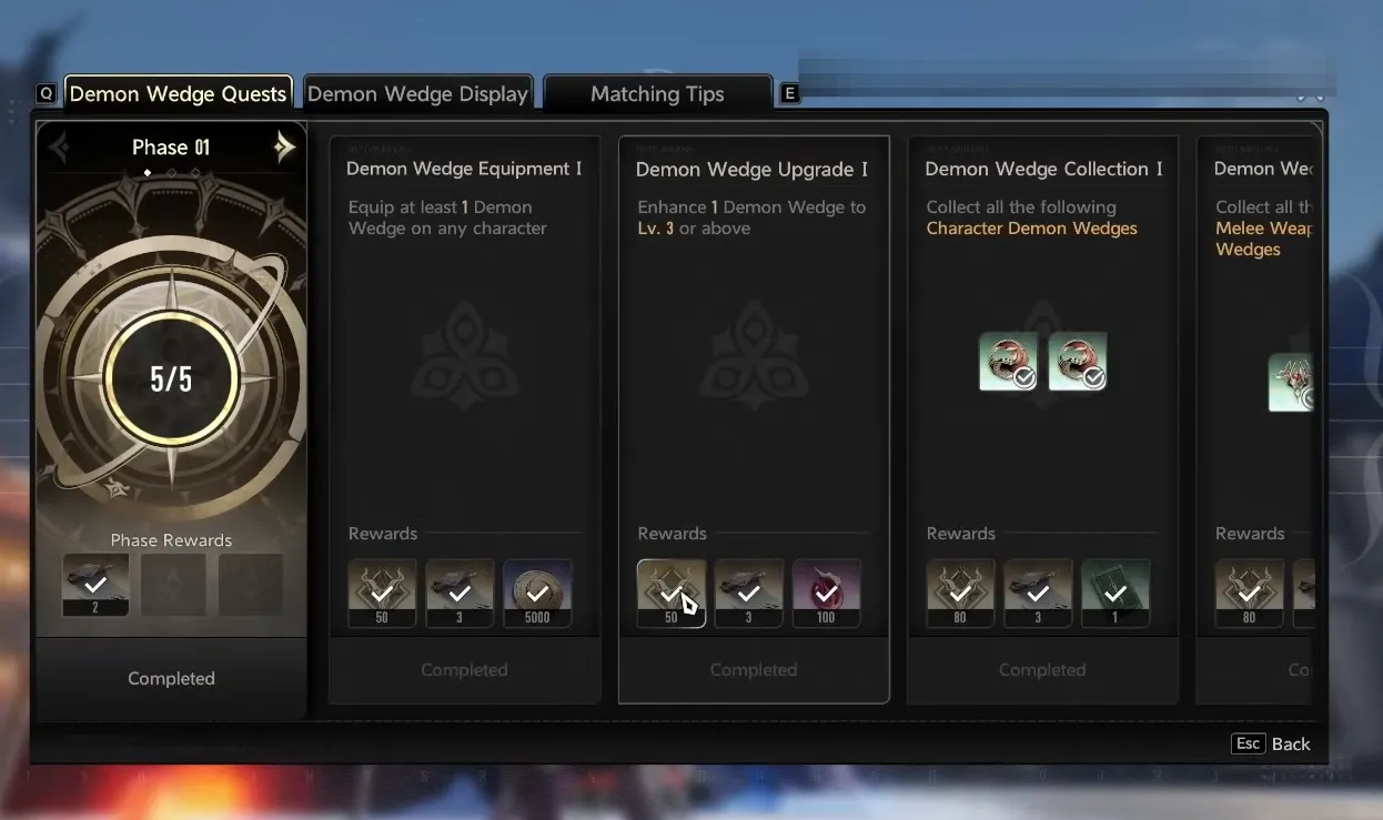 Duet Night Abyss Demon Wedges: stats, Tolerance, Tracks, gold crafting