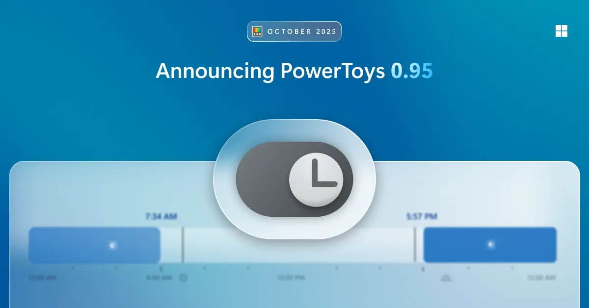 PowerToys Light Switch for Windows — Automatic theme scheduling