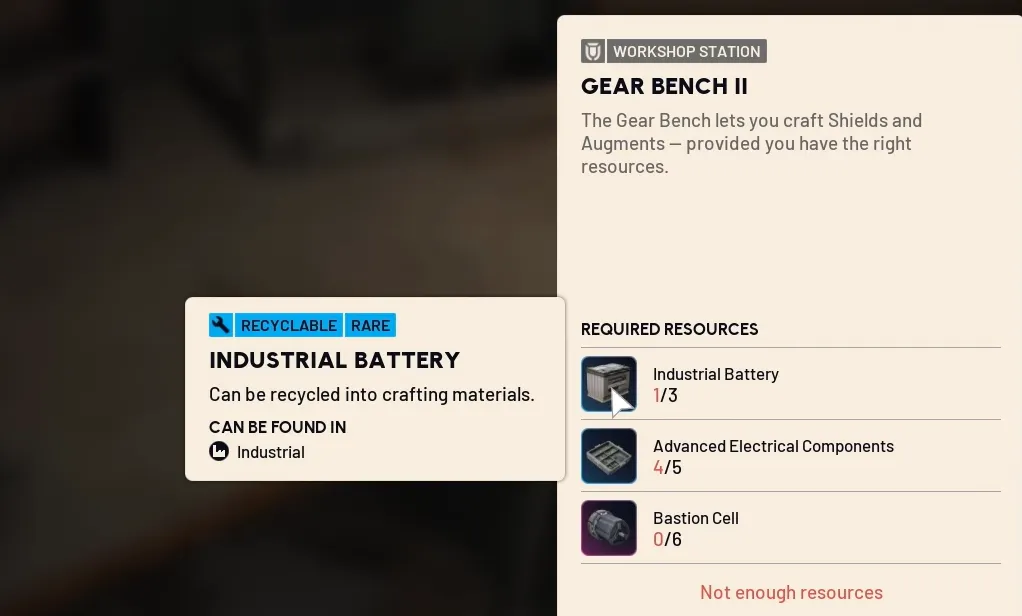 Arc Raiders Industrial Battery: locations, recycling, and upgrades