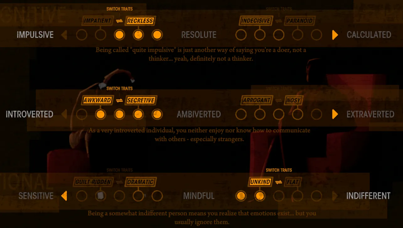 Rue Valley traits and personality points — builds, switches, limits